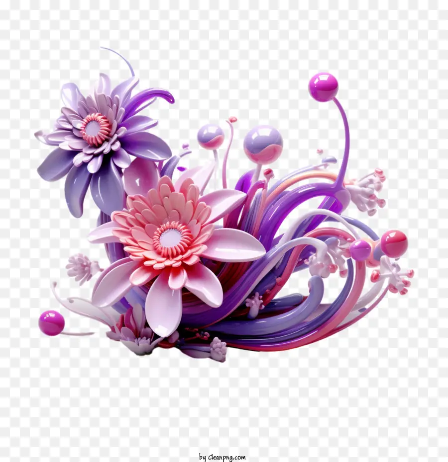 Fiore 3D
 
Fiori viola rosa di fiore arte di carta - 