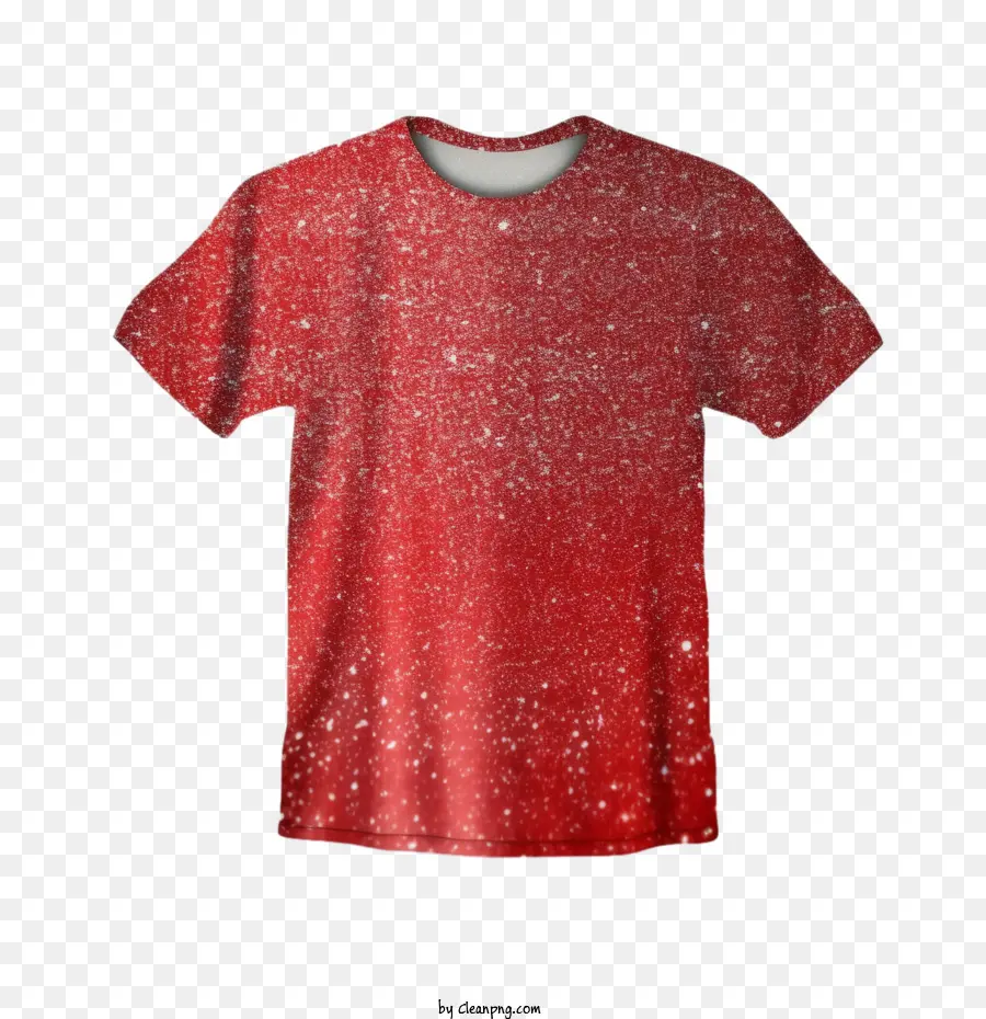 t-shirt
 red t-shirt red glitter slogan