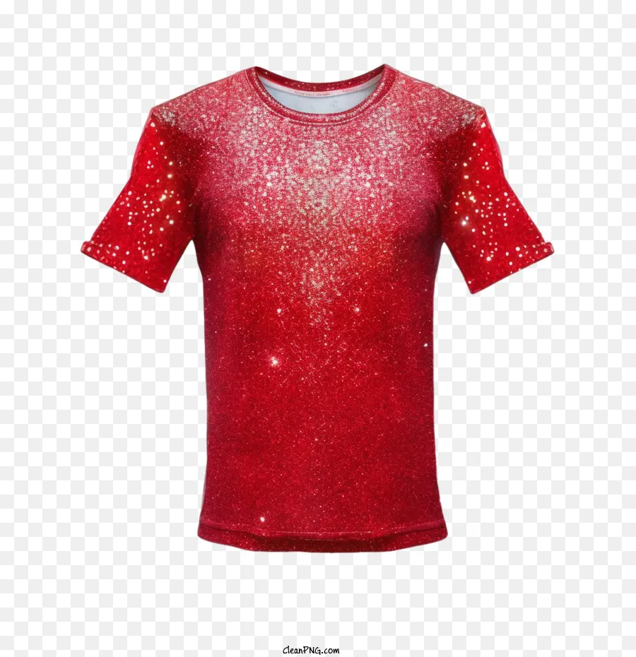 t-shirt
 red t-shirt red glitter glitter effect