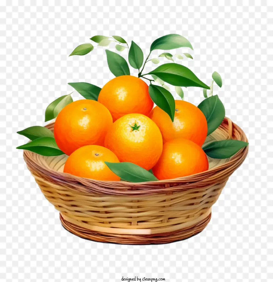 giỏ trái cây quả cam trái cây tự nhiên - 