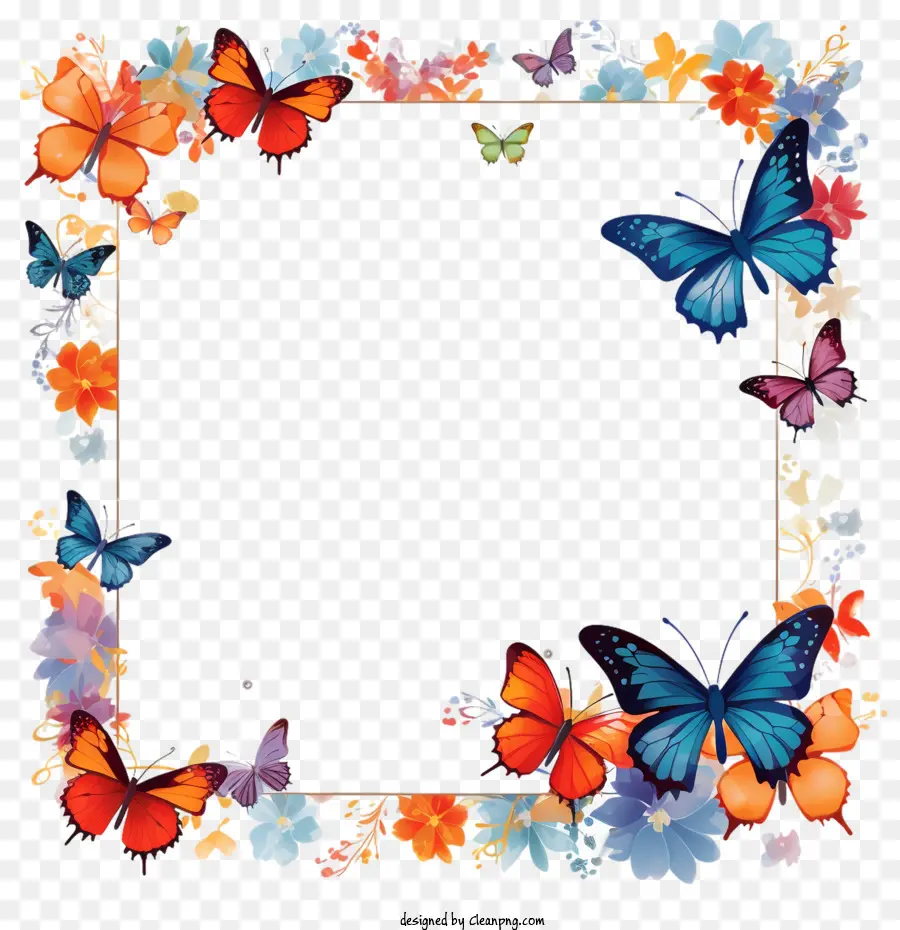 butterfly
 butterfly frame flower butterfly border