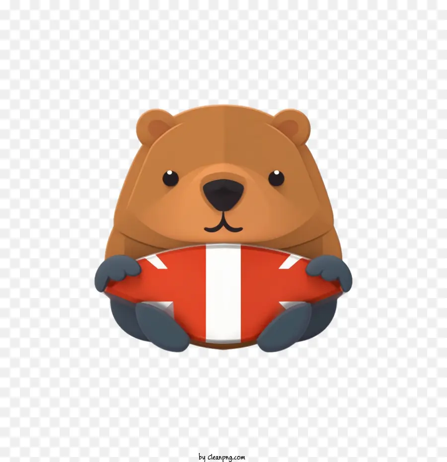 Beaver Bear Bear in pigiama orso seduto orso abbraccio - 
