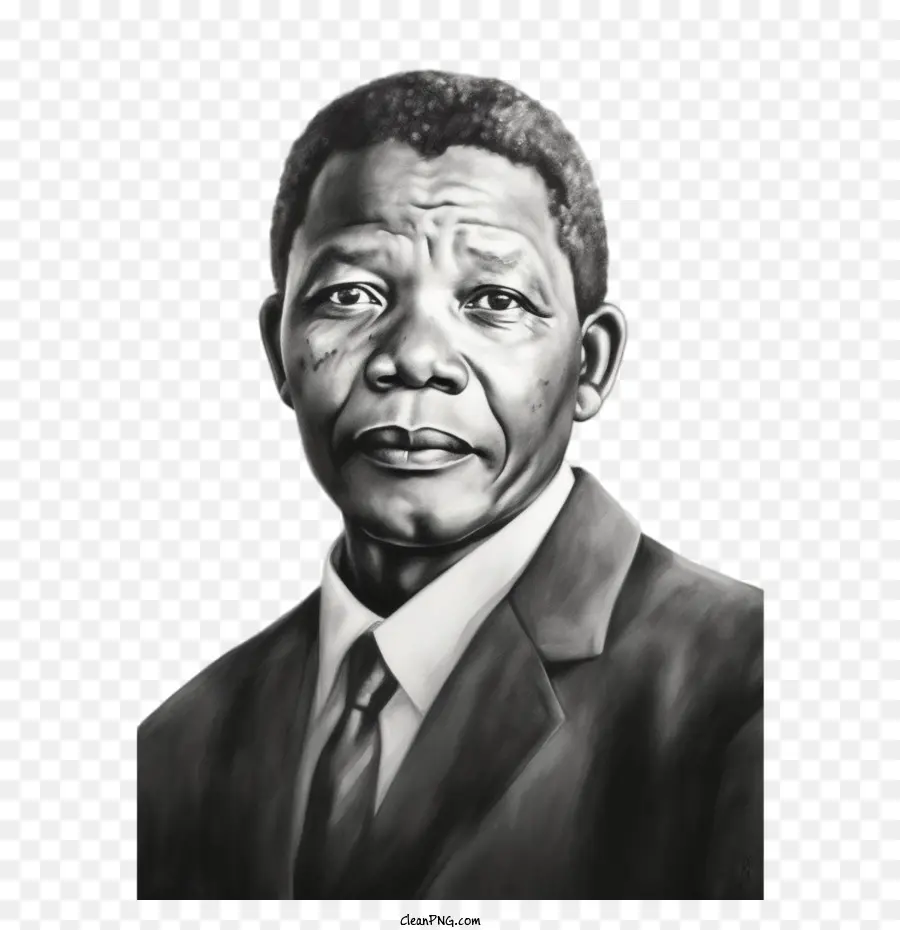 Nelson Mandela Person afrikanischer Schwarzer Anzug - 