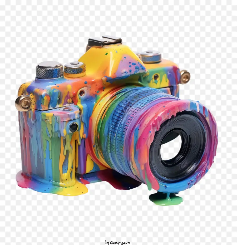 camera camera sơn màu nước đầy màu sắc - 