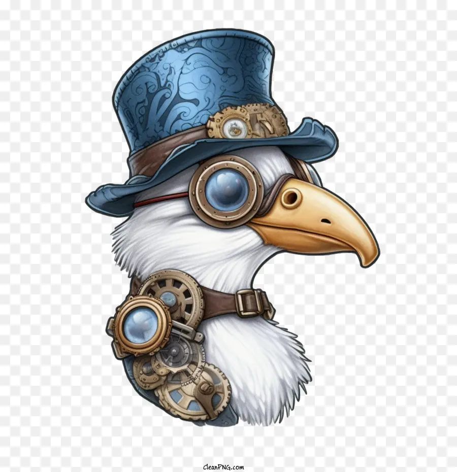 Dodo Steam Punk Schutzbrille Vogelhut - 