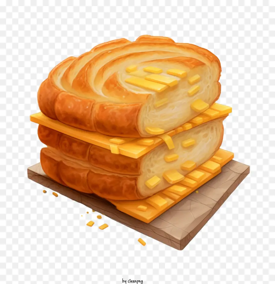 Baguette a fette pane pane a fette di formaggio - 