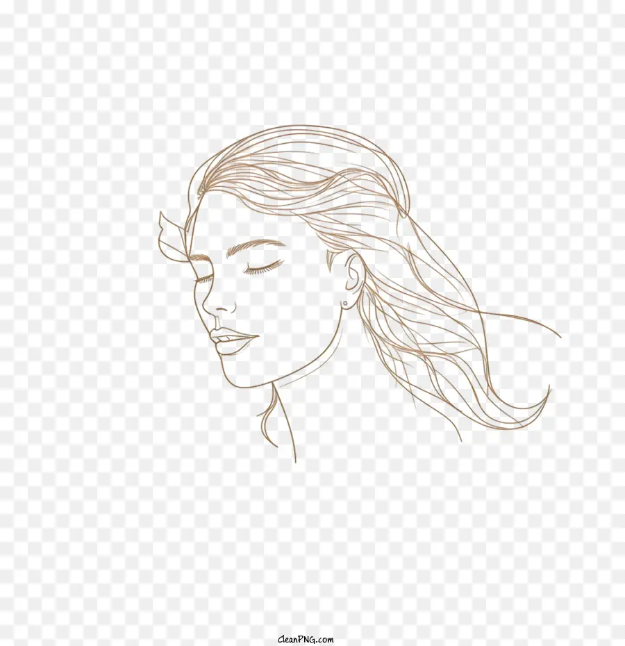 hand drawn girl
 sketch girl woman face profile