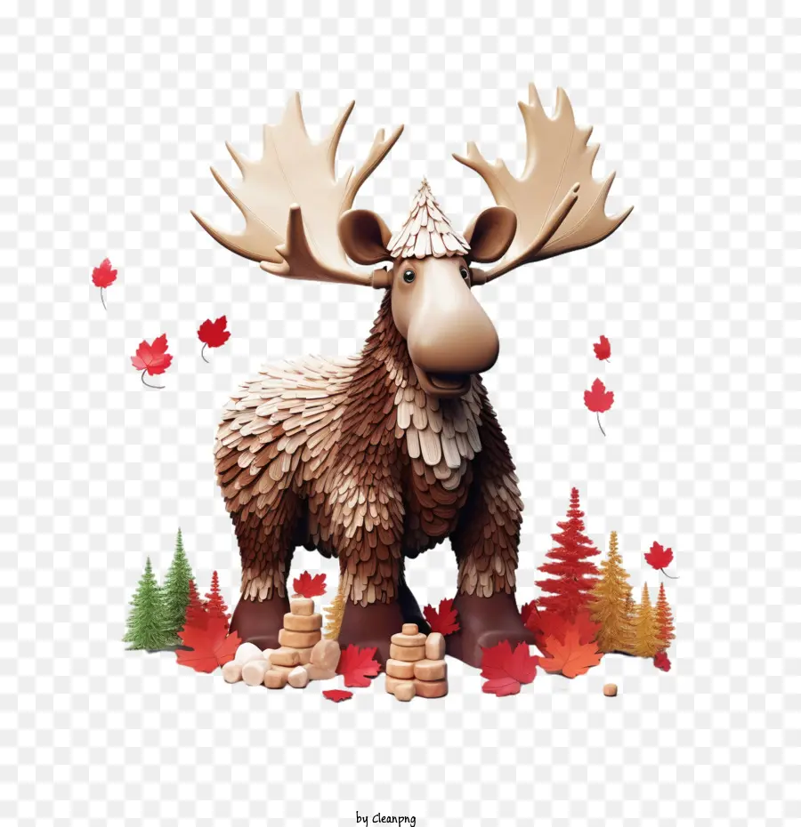 moose moose wildlife animal outdoor