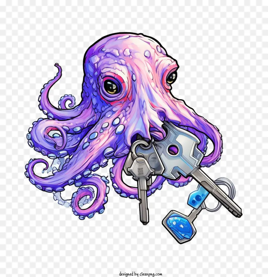 Octopus Octopus Key Sea Creature Keys - 