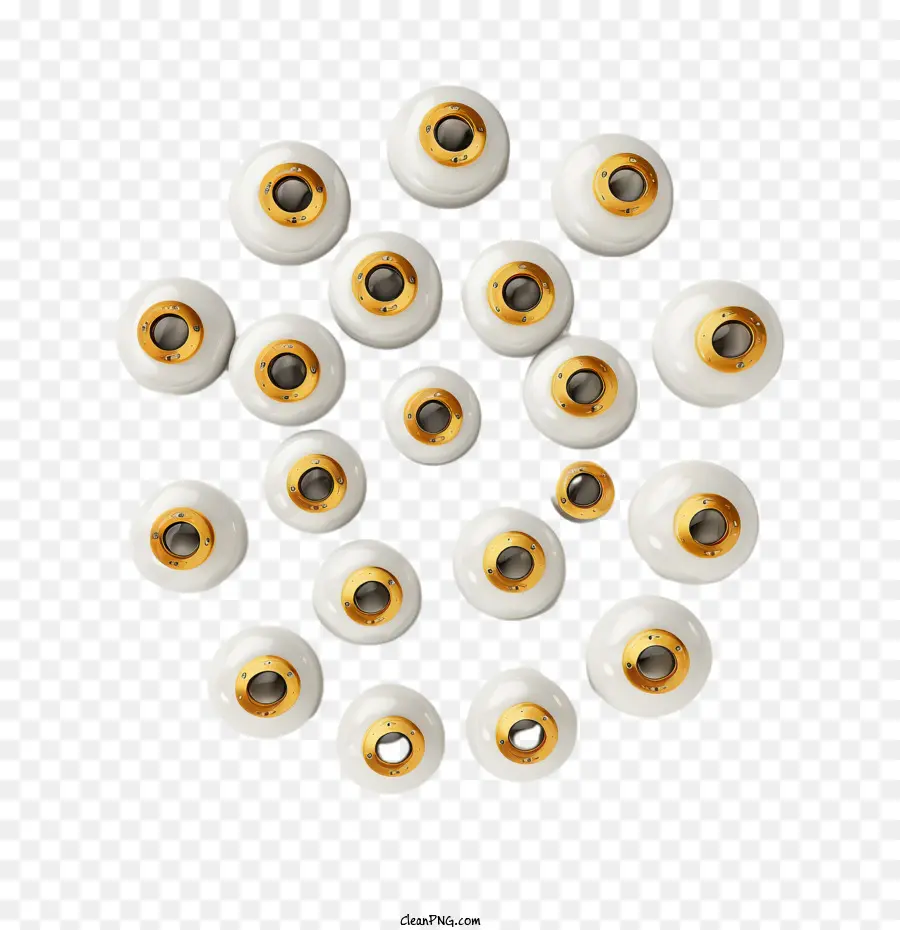 eyeballs white eyes glass circle
