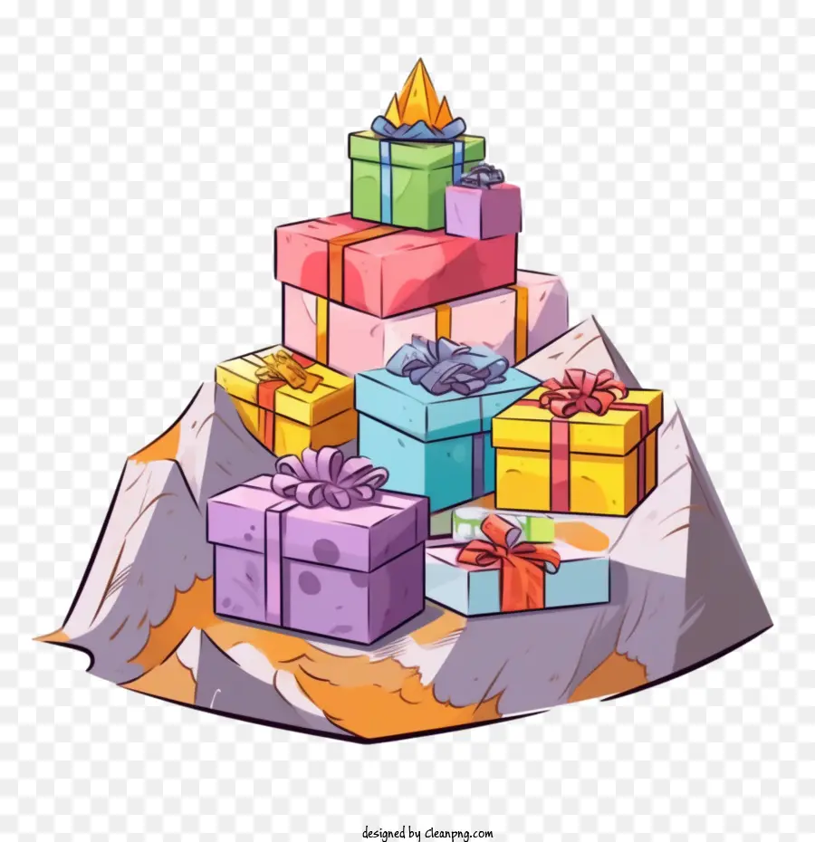Geschenkboxen präsentieren Geschenkkuchen verpackt - 