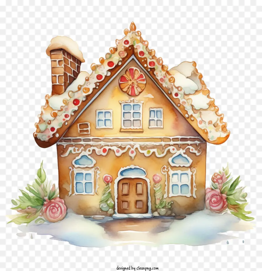 Lebkuchen Candy House Gingerbread Winter - 
