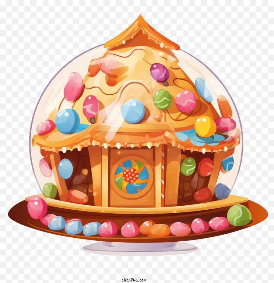 Lebkuchen Schokoladenhaus Lebkuchenhaus süßes Haus Süßigkeiten Haus - 