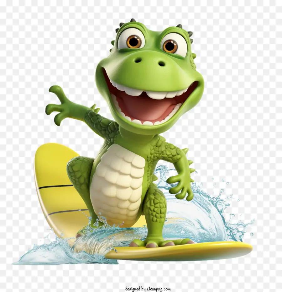 alligator crocodile swimming surfing water