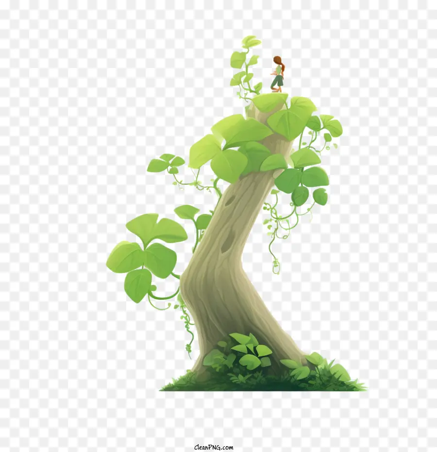 Sprouts Cây tăng trưởng để lại cành cây sủa - 