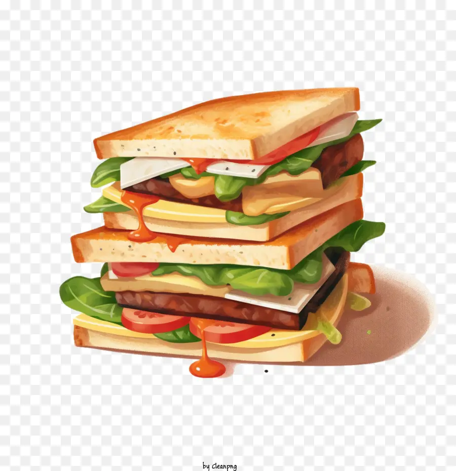 sandwitch bread sandwich meat cheese