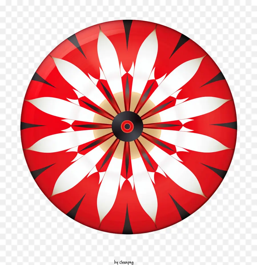 target red white flower circle