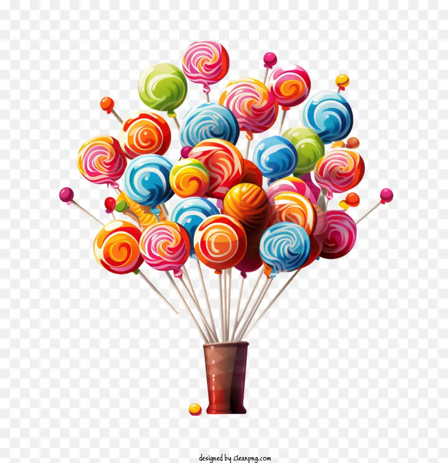 Nationaler Lollipop Day Candy Lollipops Süßes bunt - 