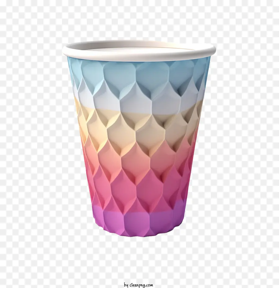 Paper Coffee Cup Cup Cold Uống cốc có hoa văn cốc đầy màu sắc - 
