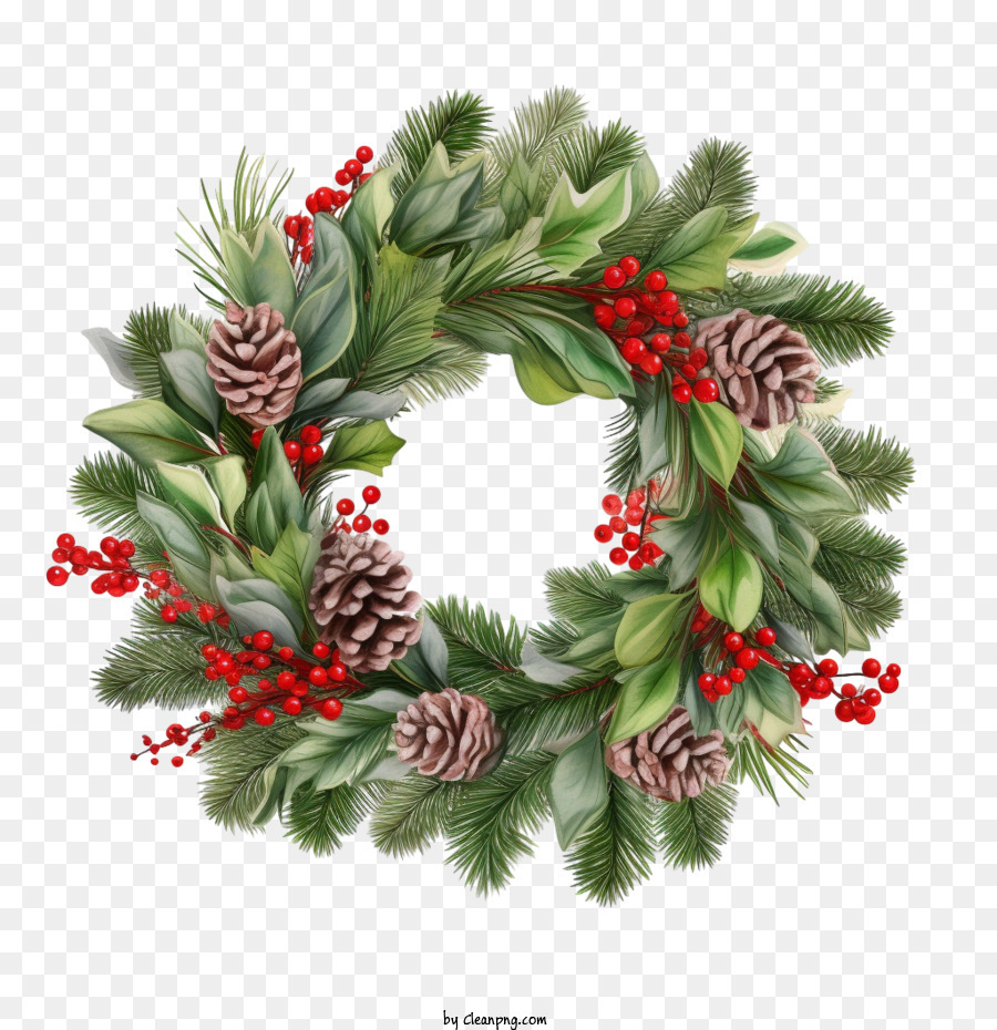 christmas wreath png download - 1024*1024 - Free Transparent Christmas  Evergreen Boughs Wreath png Download. - CleanPNG / KissPNG
