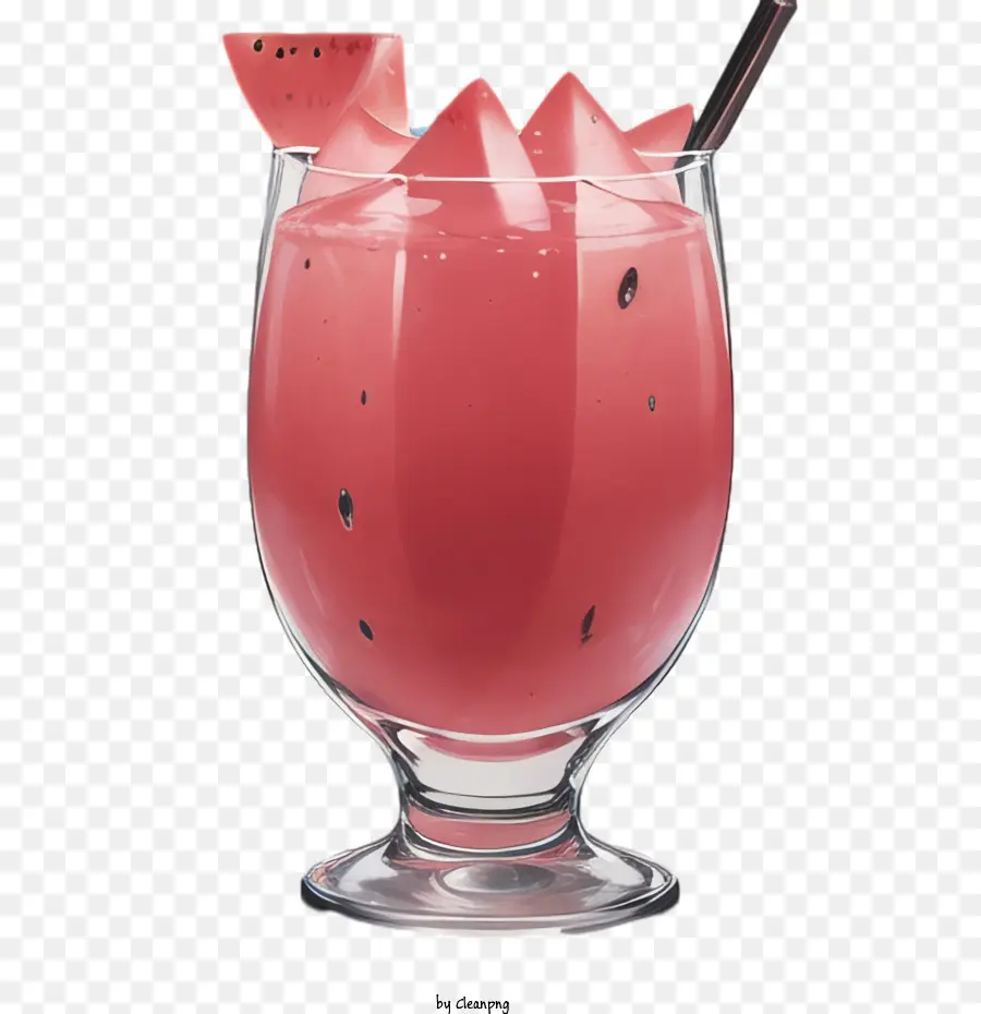 Wassermelonensaft Cocktail -Getränk Cocktailglas rosa Getränk - 