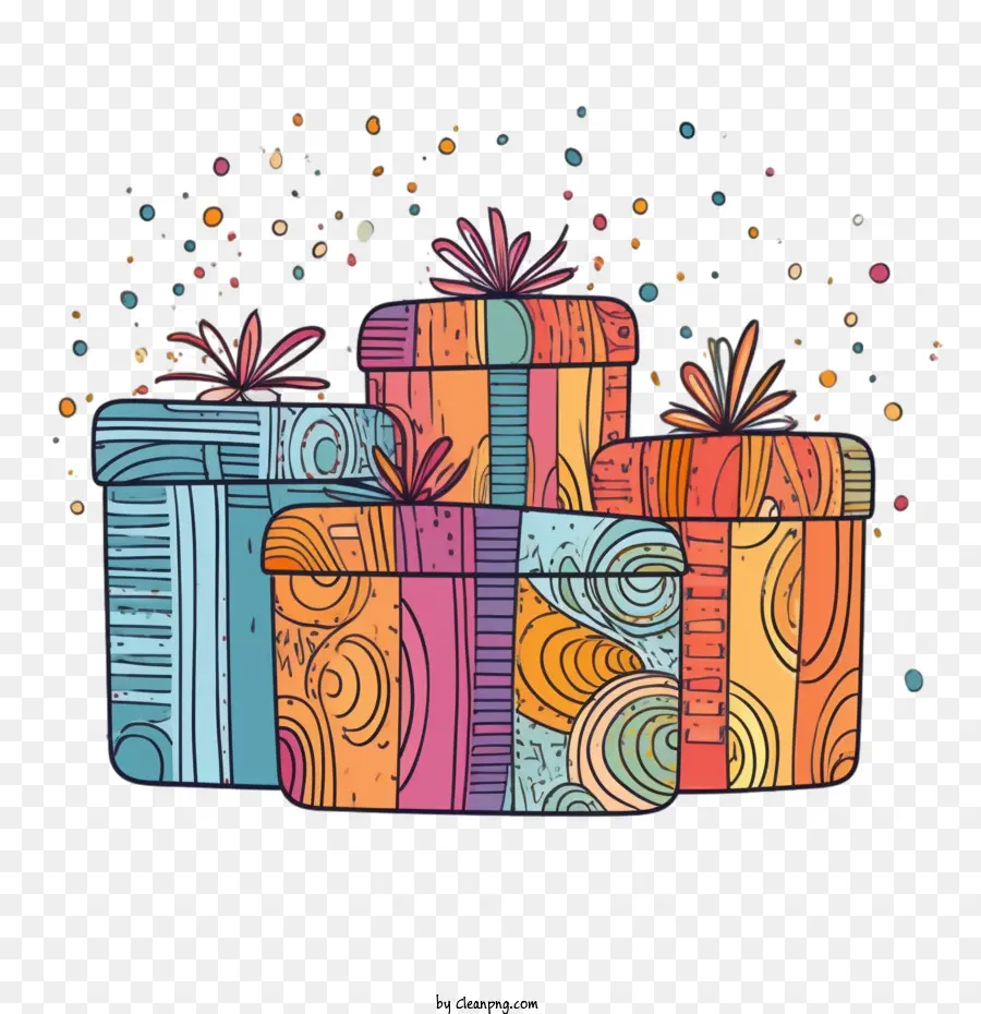 Cartoon -Geschenkboxen
 
Geschenkboxen Geschenke farbenfrohe Geschenke - 