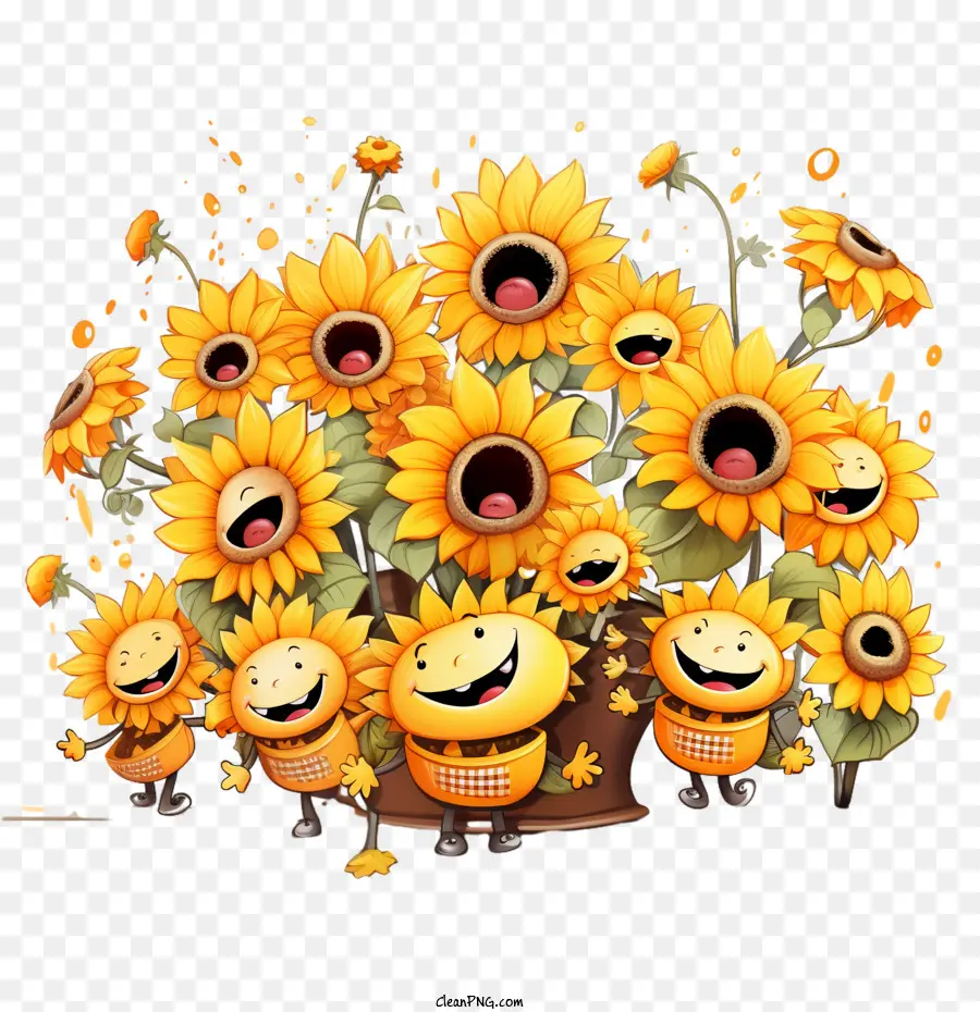 girasoli nazionali di girasole di girasoli sorridenti fiori sole - 