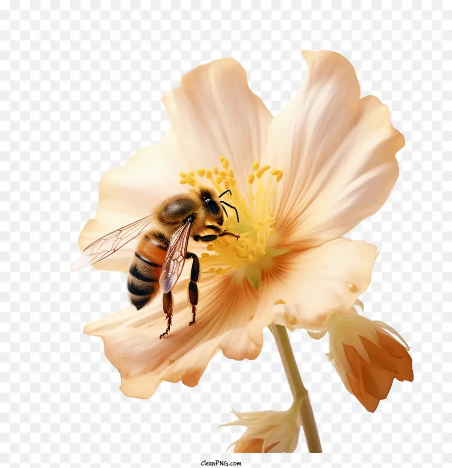 Pollinazione del pollinazione dell'ape da ape da ape del mondo del mondo - 