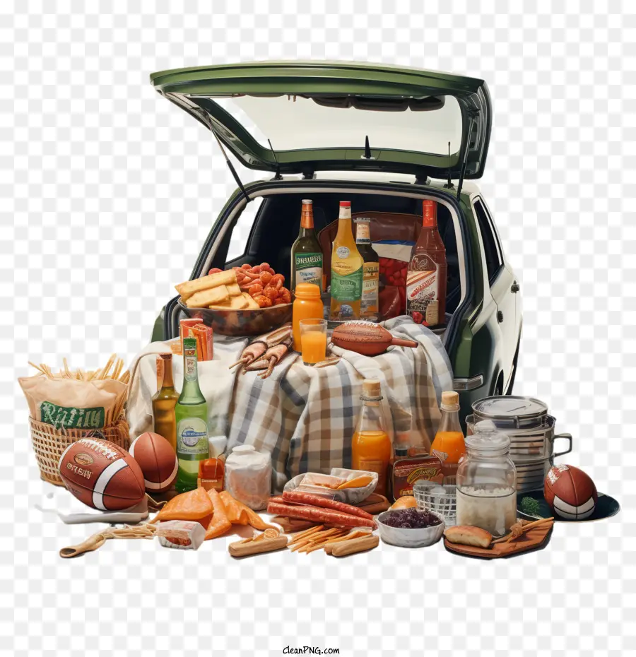 Tailgating Day Football Picknick Heckklappe Grill - 
