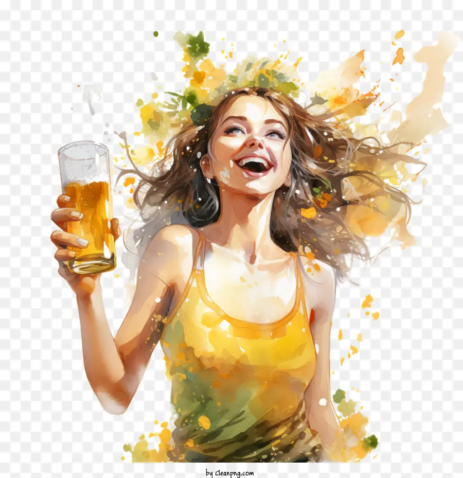 Bierliebhaber Day Frau Bier Bier Becher trinken - 