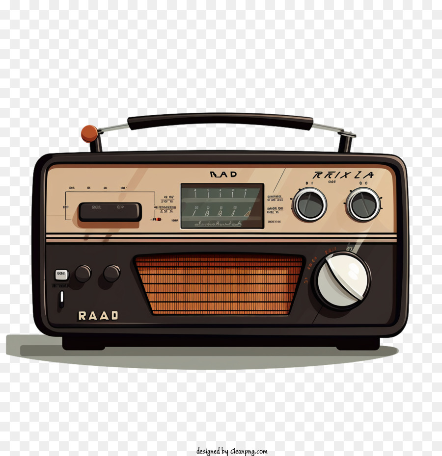 national radio day radio music vintage retro png download - 4096