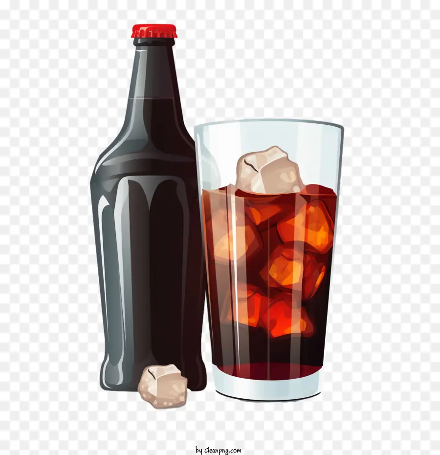 soda cola soda cola Glass Ice - 
