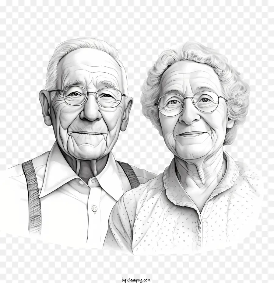 Giornata internazionale delle persone anziane invecchiano la coppia senior anziani - 