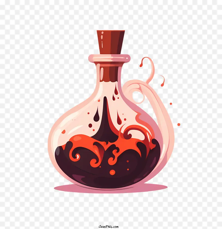 magic potion red liquid bubbling bubbles liquid