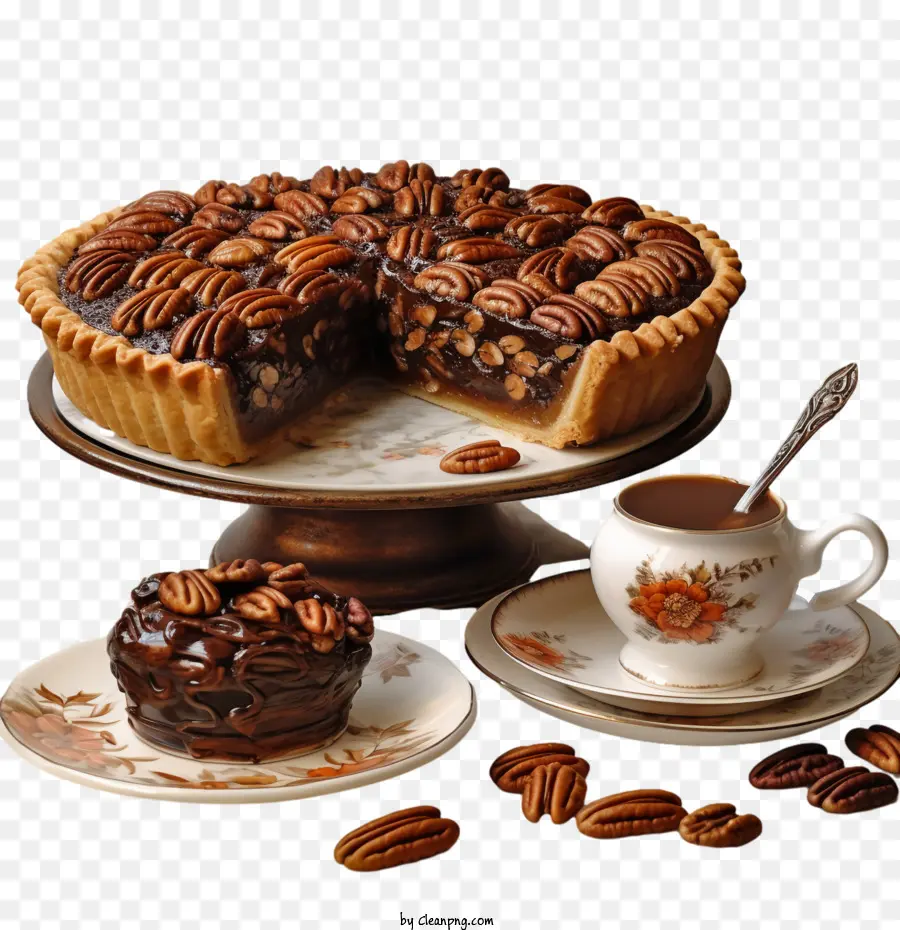 National Schokolade Pecan Pie Day Schokolade Pekannuss Pecan Pie Chocolate Dessert Dessert - 