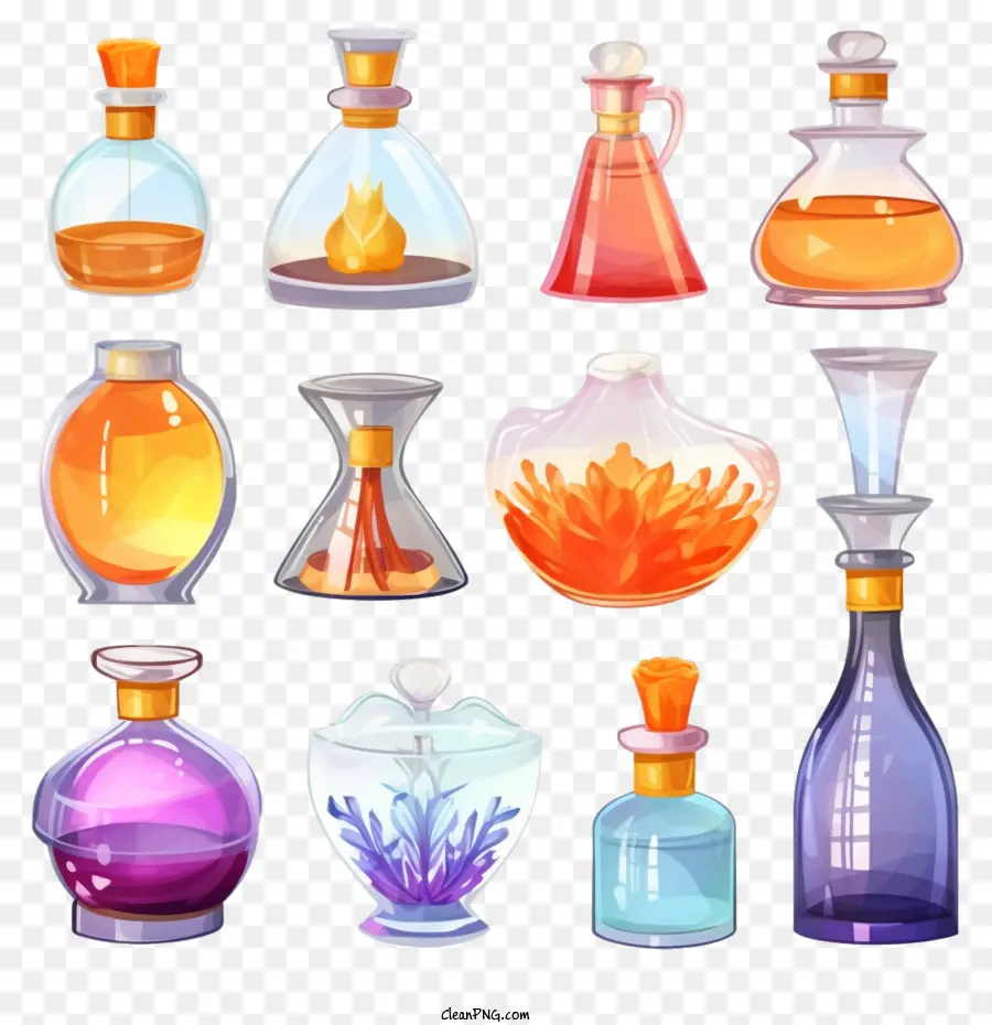 perfume bottle flask bottle vial glass container