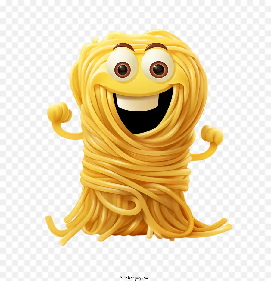 Nationales Linguine Day Spaghetti Cartoon Food Maskottchen - 