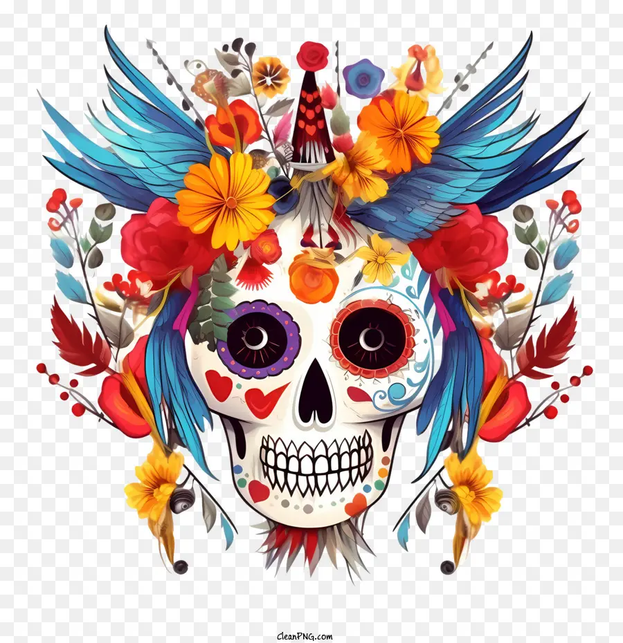 day of the dead
 dia de los muertos skull day of the dead colorful