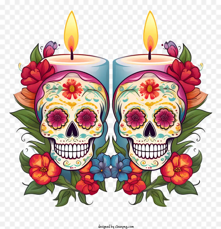 candles
 day of the dead
 dia de los muertos day of the dead skulls