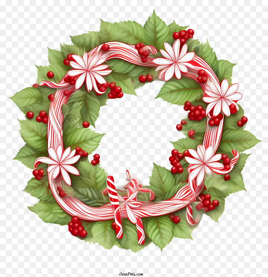 Christmas Peppermint Wreath