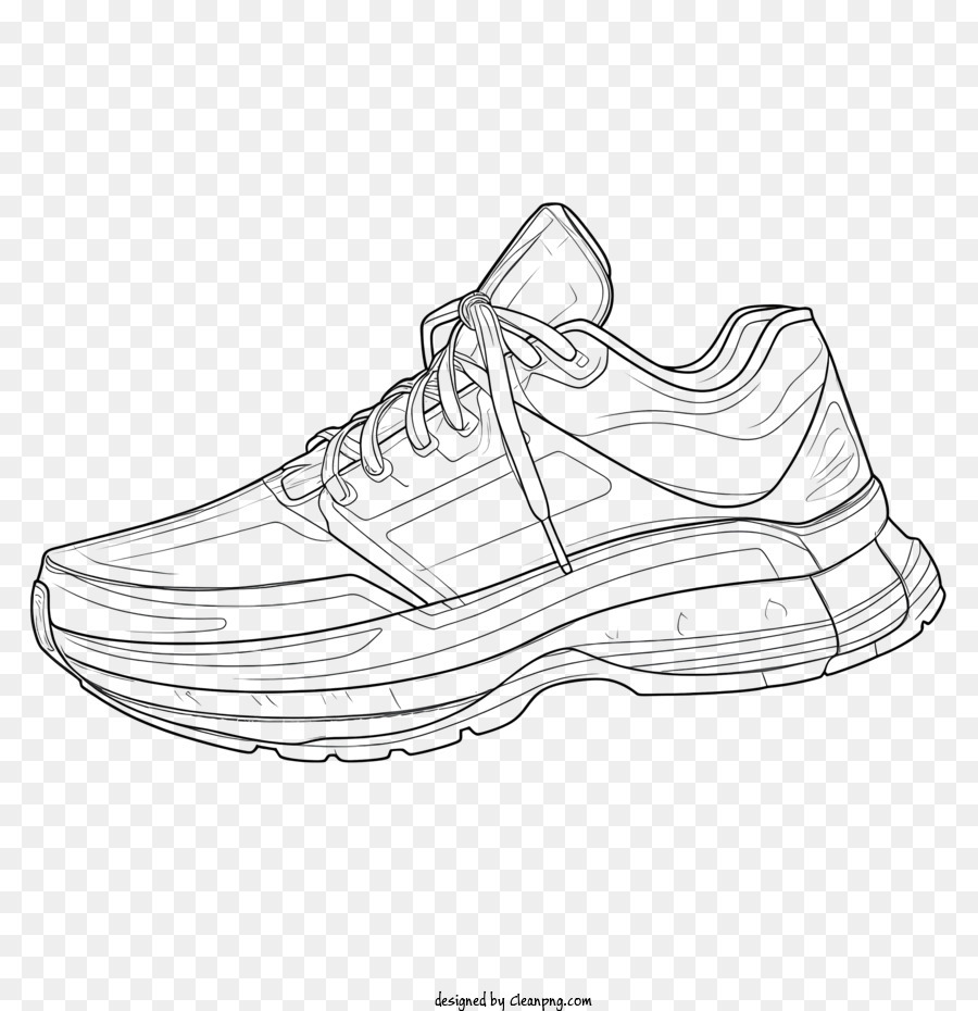 Running Shoe Sketch Stock Illustrations RoyaltyFree Vector Graphics   Clip Art  iStock