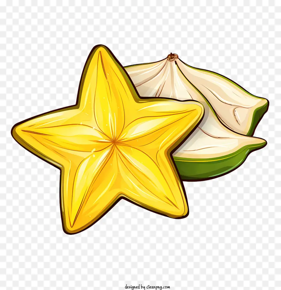 Frutto da stella a stella frutta frutta esotica frutta tropicale - 