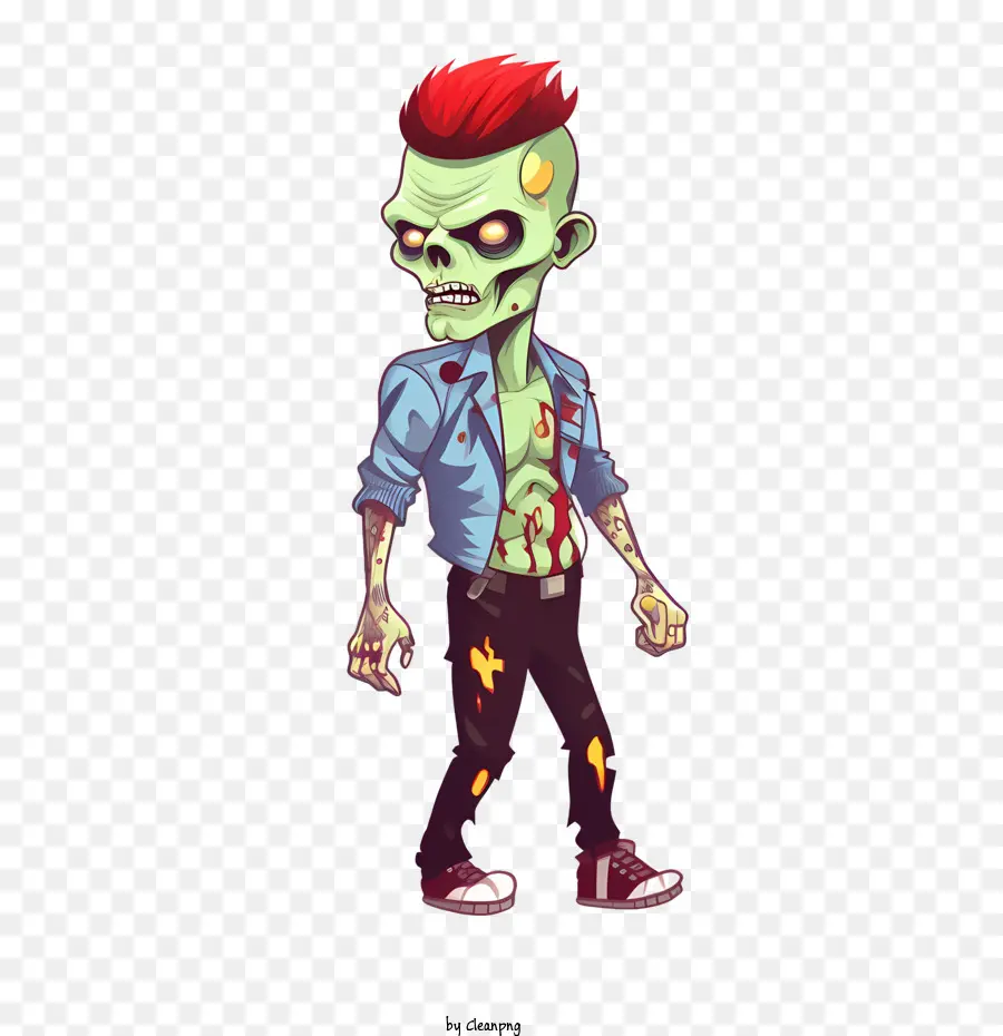 zombie zombie character cartoon horror