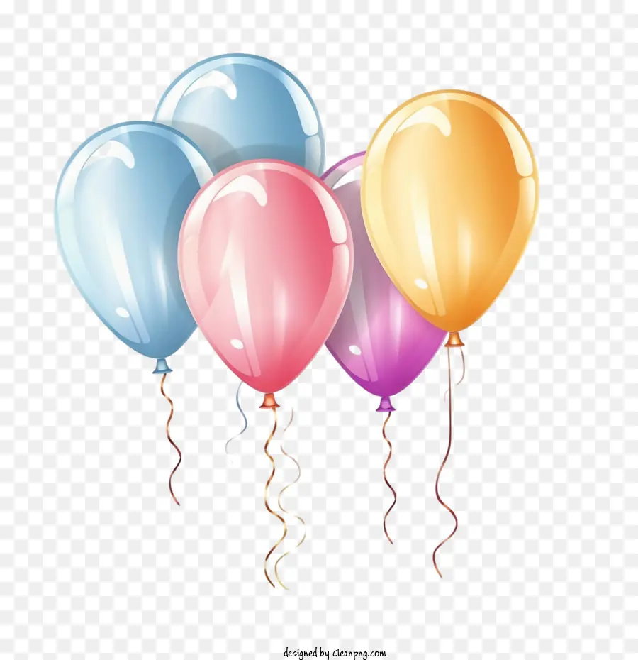 Farbe glänzende Luftballons Luftballons farbenfrohe Feier glücklich - 