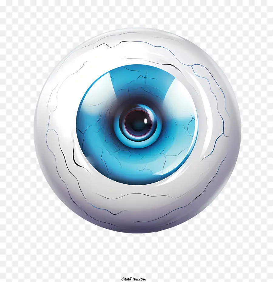 Halloween Eyecy Eye Eye Eye Globe sferico blu - 