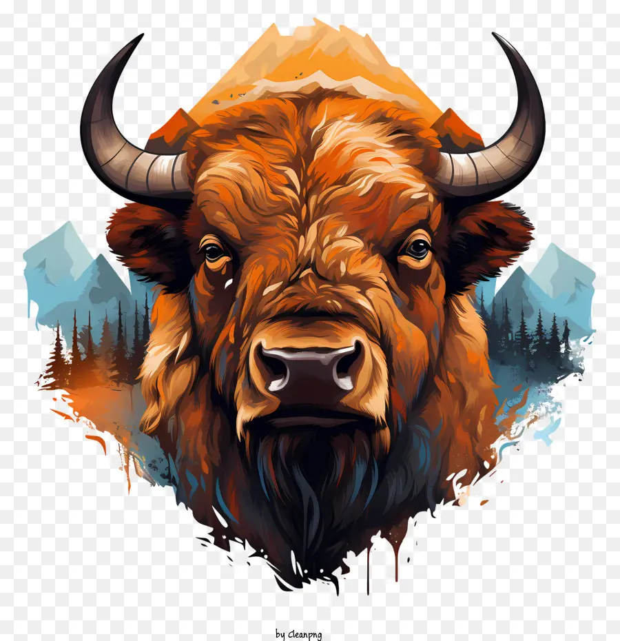 Ngày Bison Day Buffalo Động vật hoang dã Bison chăn thả Bison - 