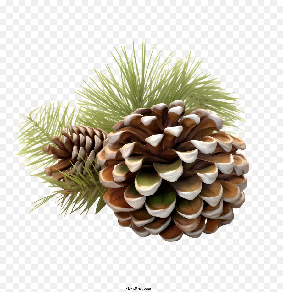 L'immagine di Pinecone mostra rami di pinecone e foglie verdi Pinecone - 