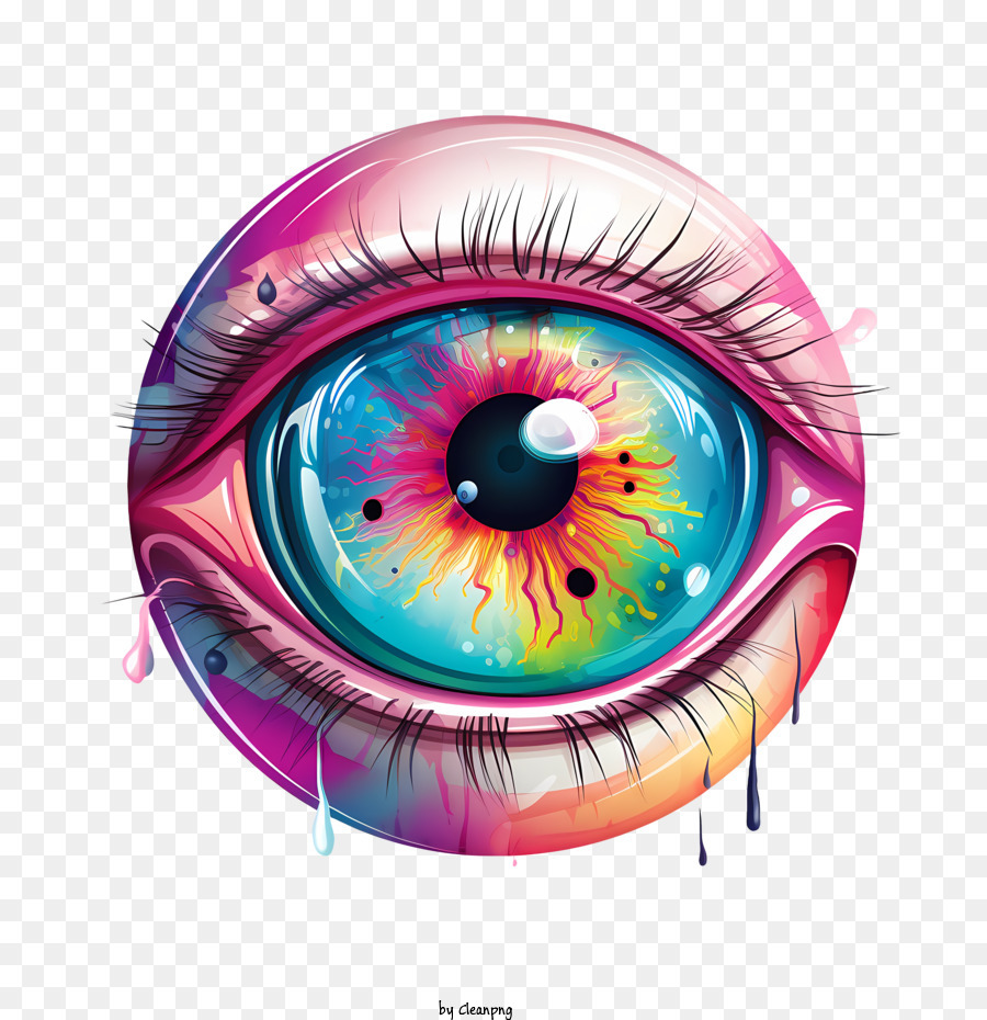 halloween eyeball eye colorful watery realistic png download