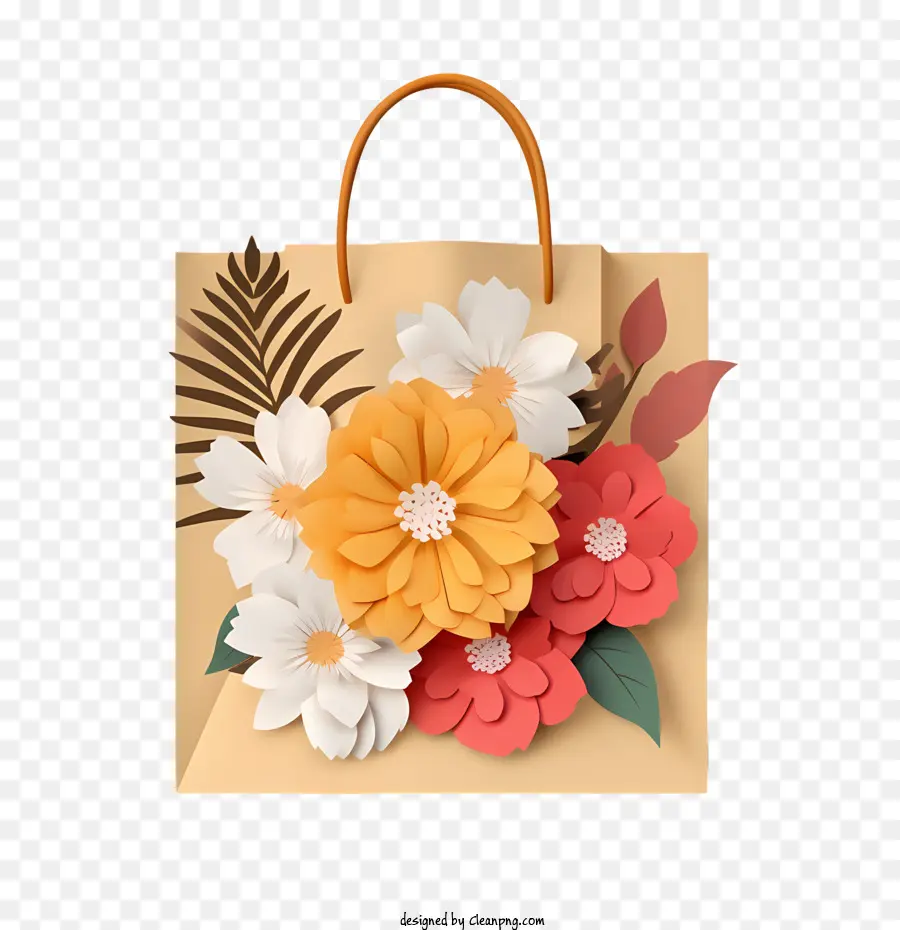 sacchetto di carta bouquet floreale sacchetto regalo sacchetto di carta fiori - 
