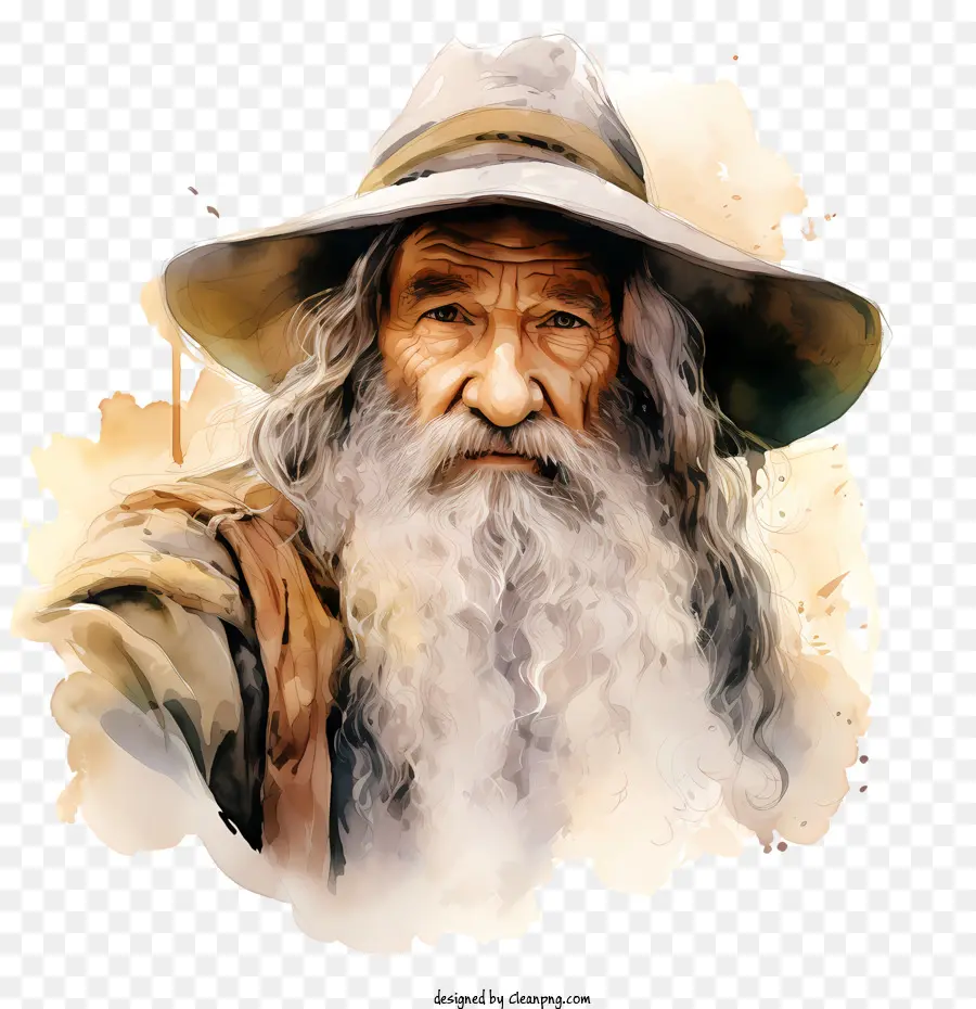 hobbit day old man wizard long beard white hair